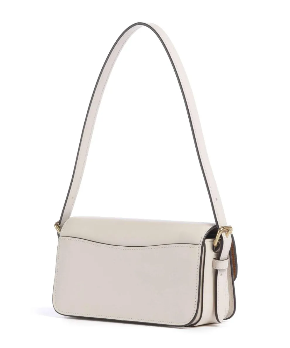 Zoe Schultertasche fein genarbtes Rindsleder creme