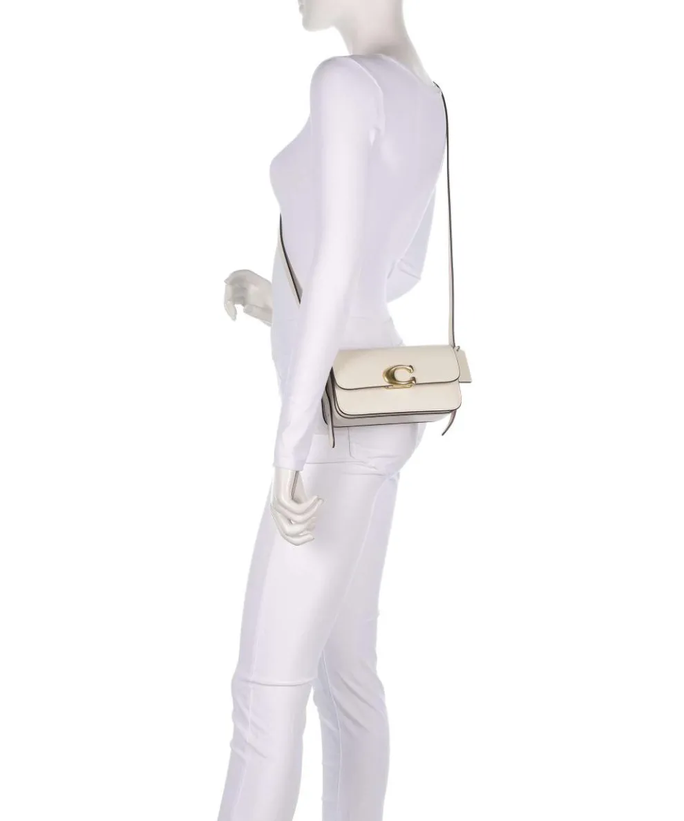 Zoe Schultertasche fein genarbtes Rindsleder creme