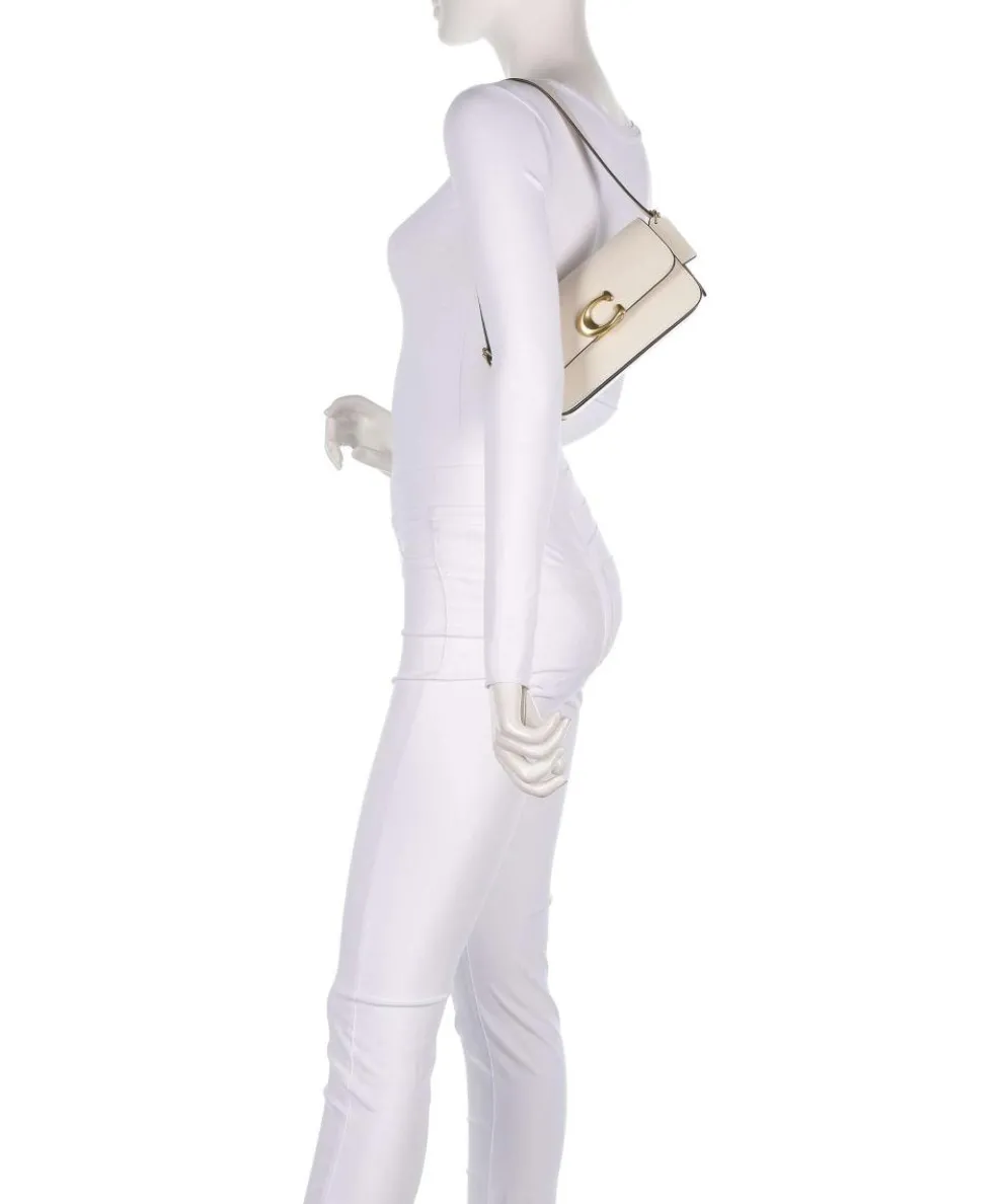 Zoe Schultertasche fein genarbtes Rindsleder creme