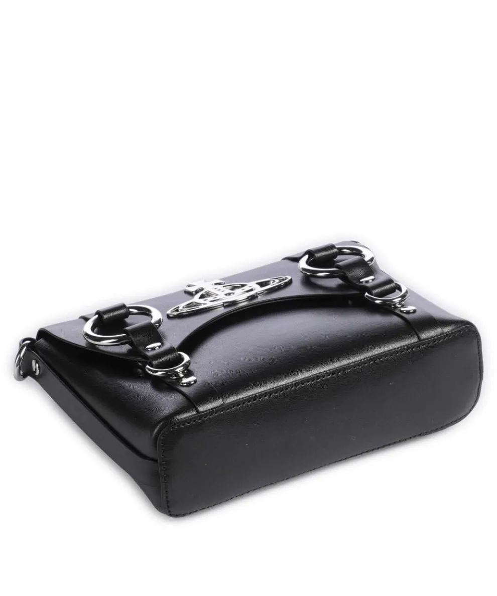 Kim Smooth Umhängetasche fein genarbtes Rindsleder schwarz