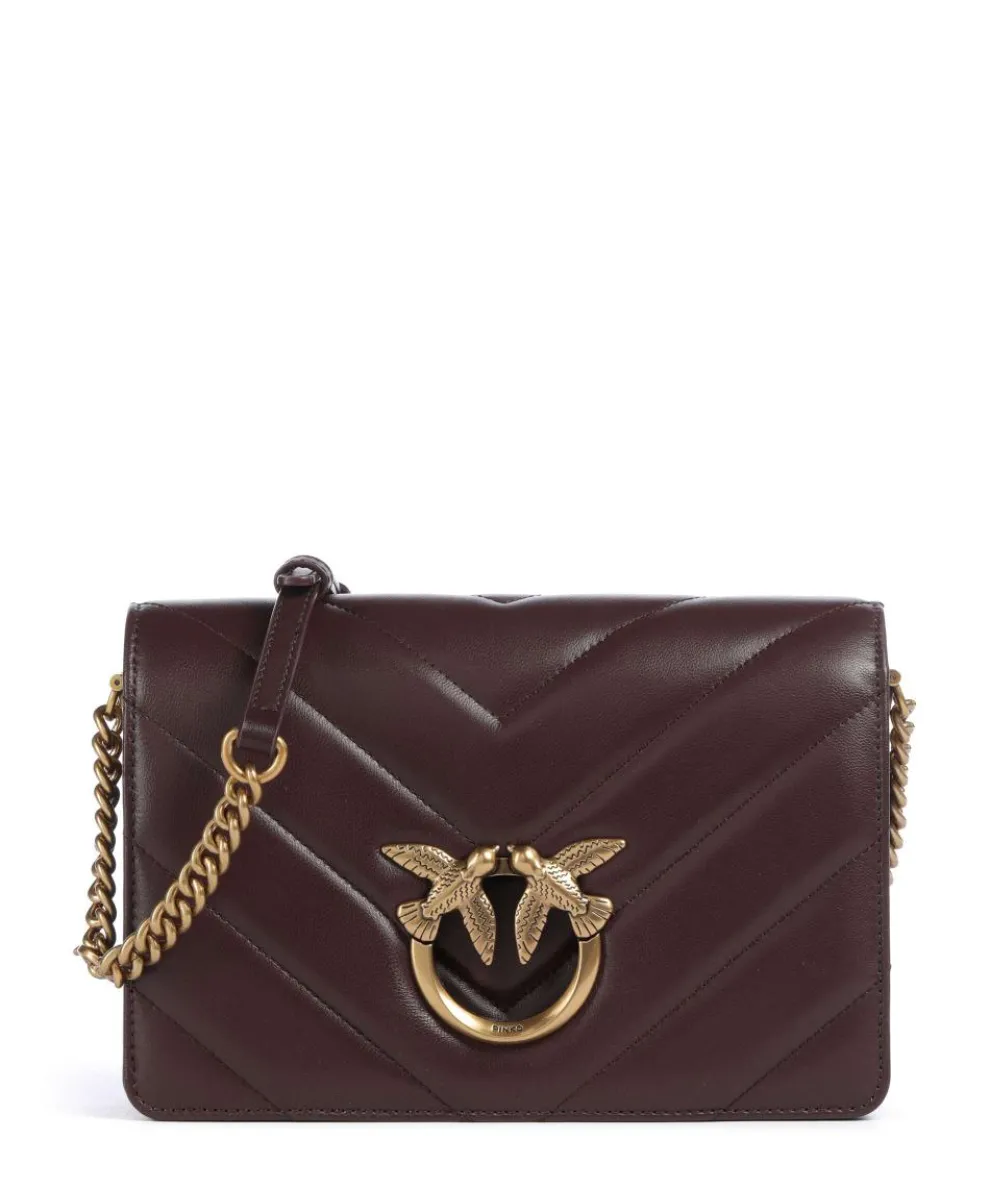 Love Click Classic Umhängetasche Schafsleder wein