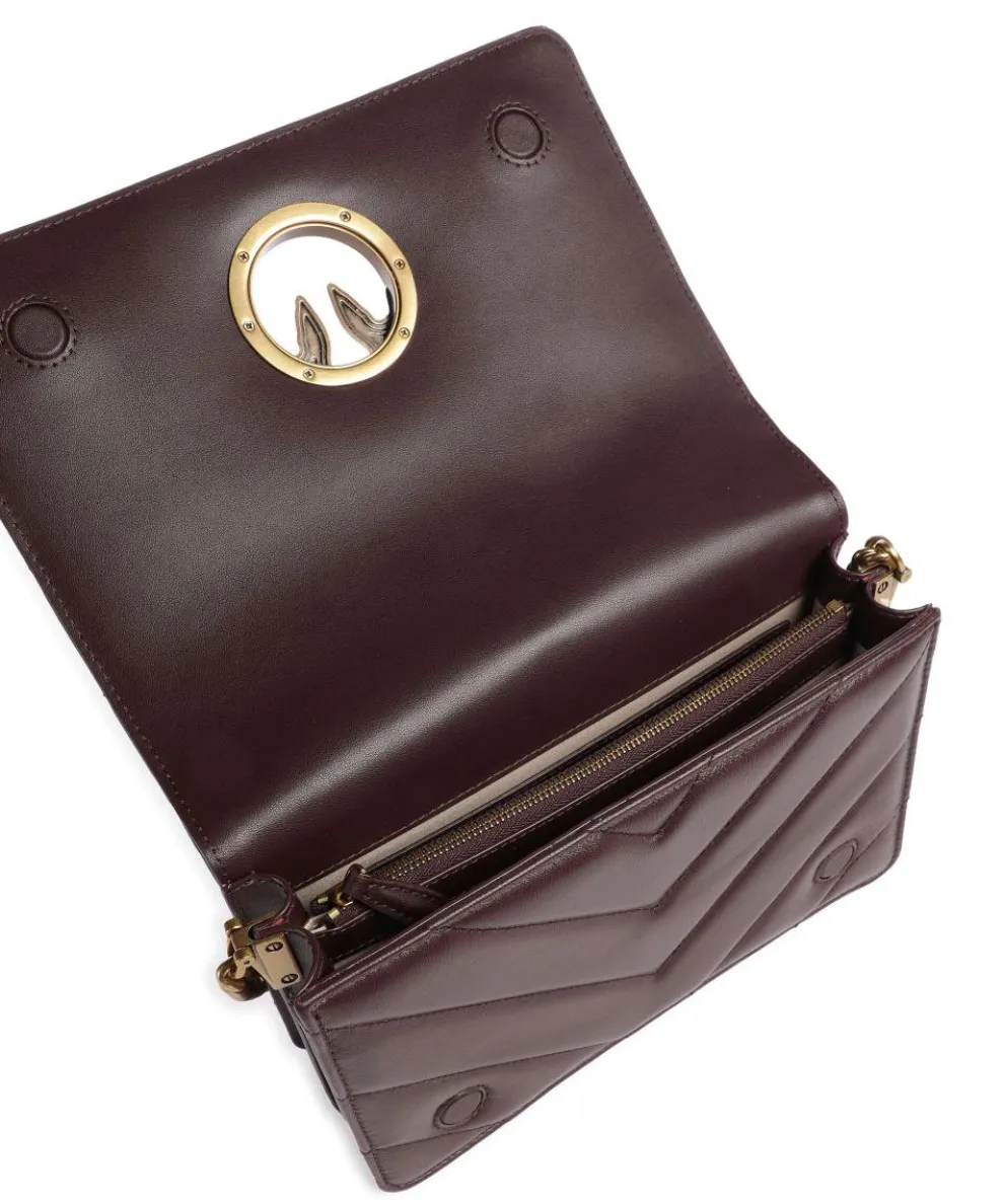 Love Click Classic Umhängetasche Schafsleder wein