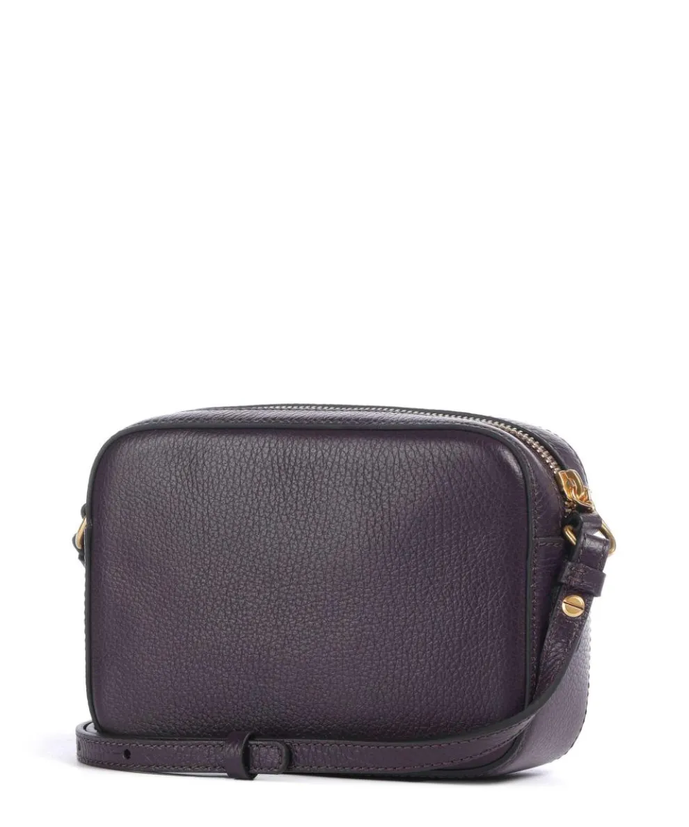 Beat Soft Umhängetasche genarbtes Leder pflaume