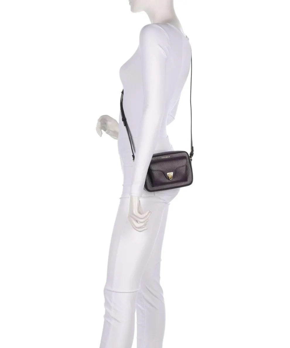 Beat Soft Umhängetasche genarbtes Leder pflaume