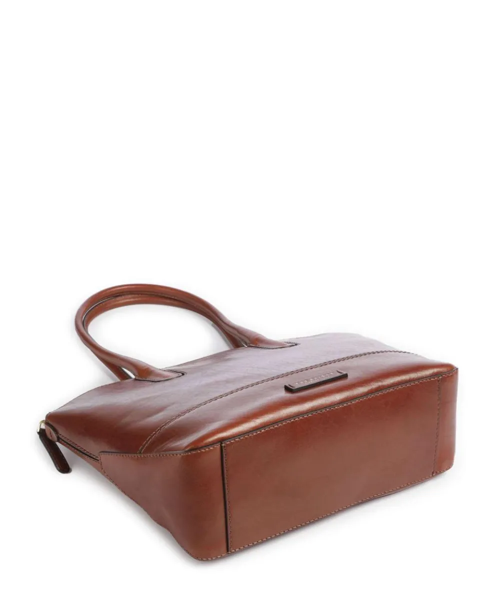 Iolanda Shopper fein genarbtes Rindsleder braun
