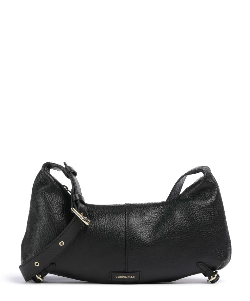 Abigail Umhängetasche Leder schwarz