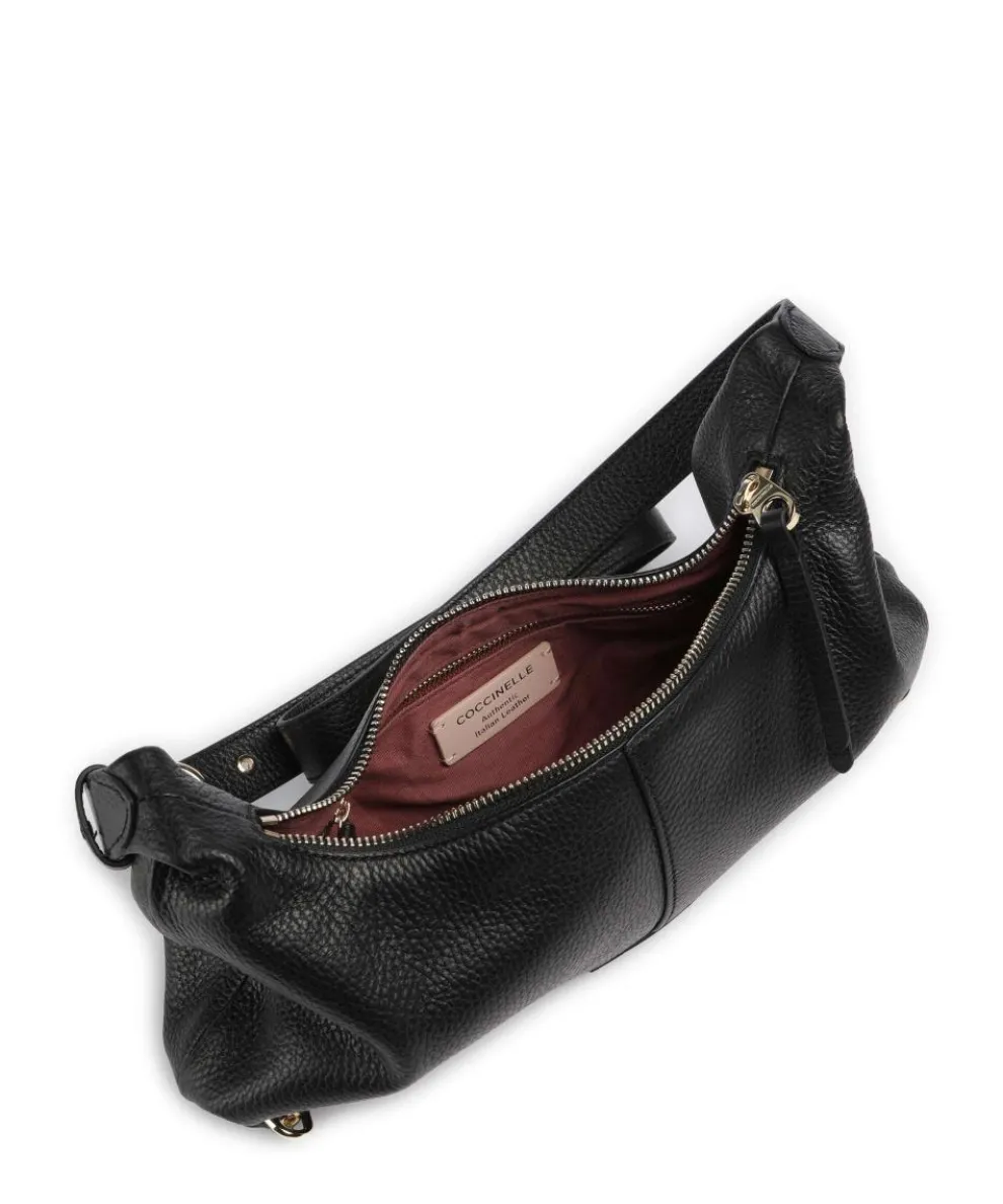 Abigail Umhängetasche Leder schwarz