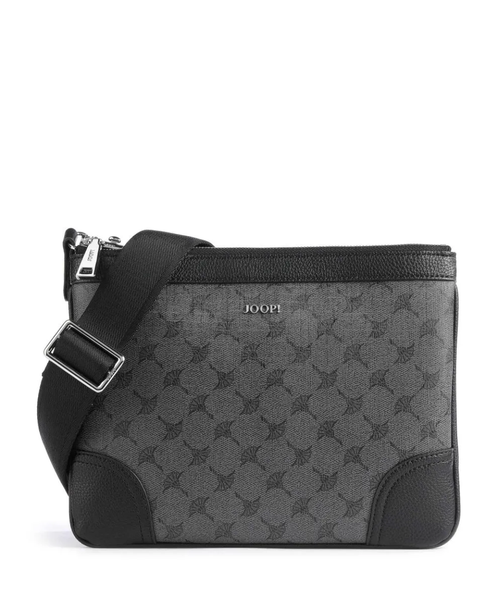 Mazzolino Milva Umhängetasche Lederimitat dunkelgrau