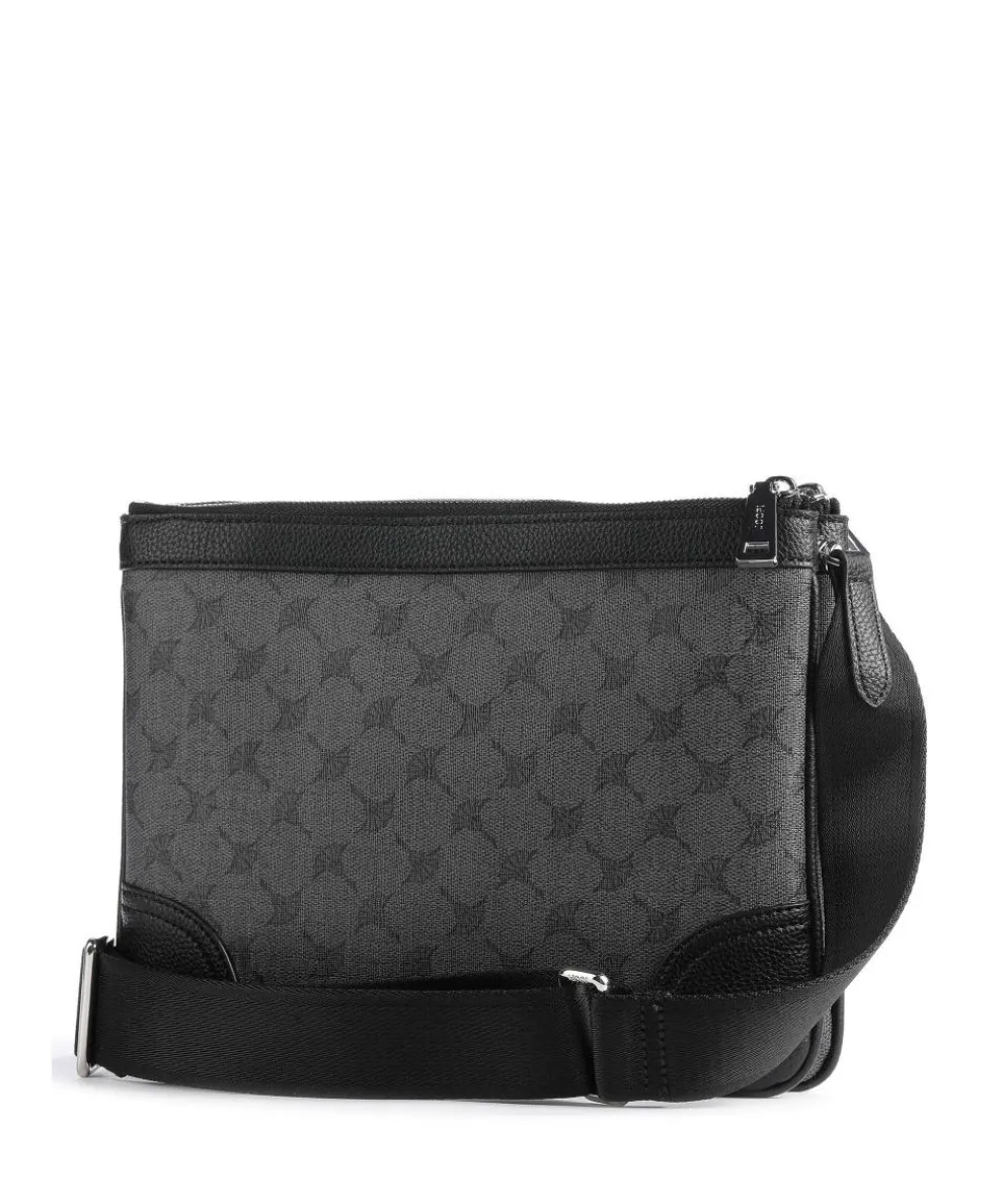 Mazzolino Milva Umhängetasche Lederimitat dunkelgrau