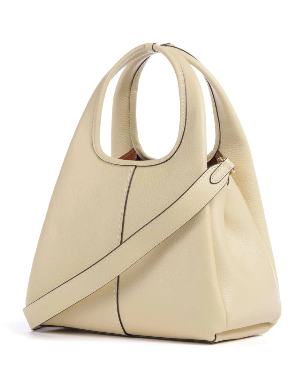 Lana 23 Handtasche genarbtes Leder vanillegelb