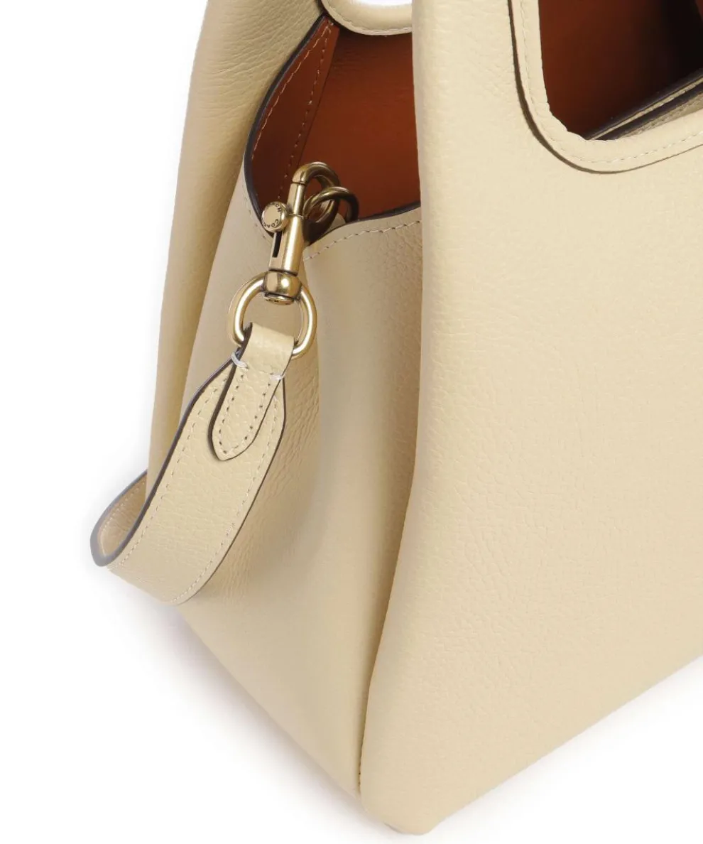 Lana 23 Handtasche genarbtes Leder vanillegelb