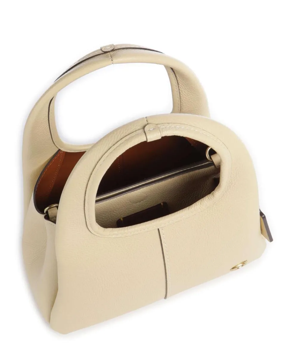 Lana 23 Handtasche genarbtes Leder vanillegelb