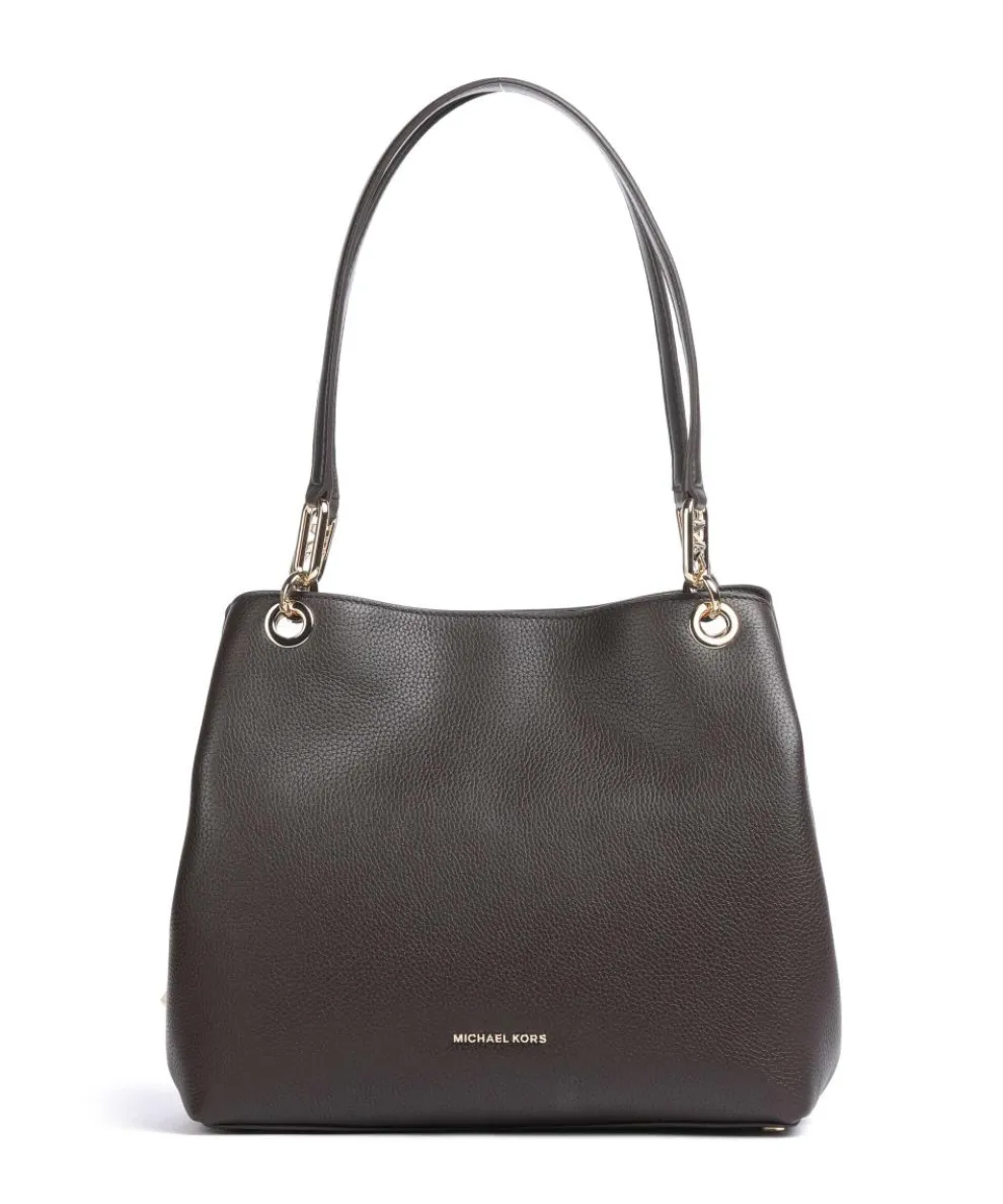 Kensington Large Beuteltasche genarbtes Rindsleder dunkelbraun