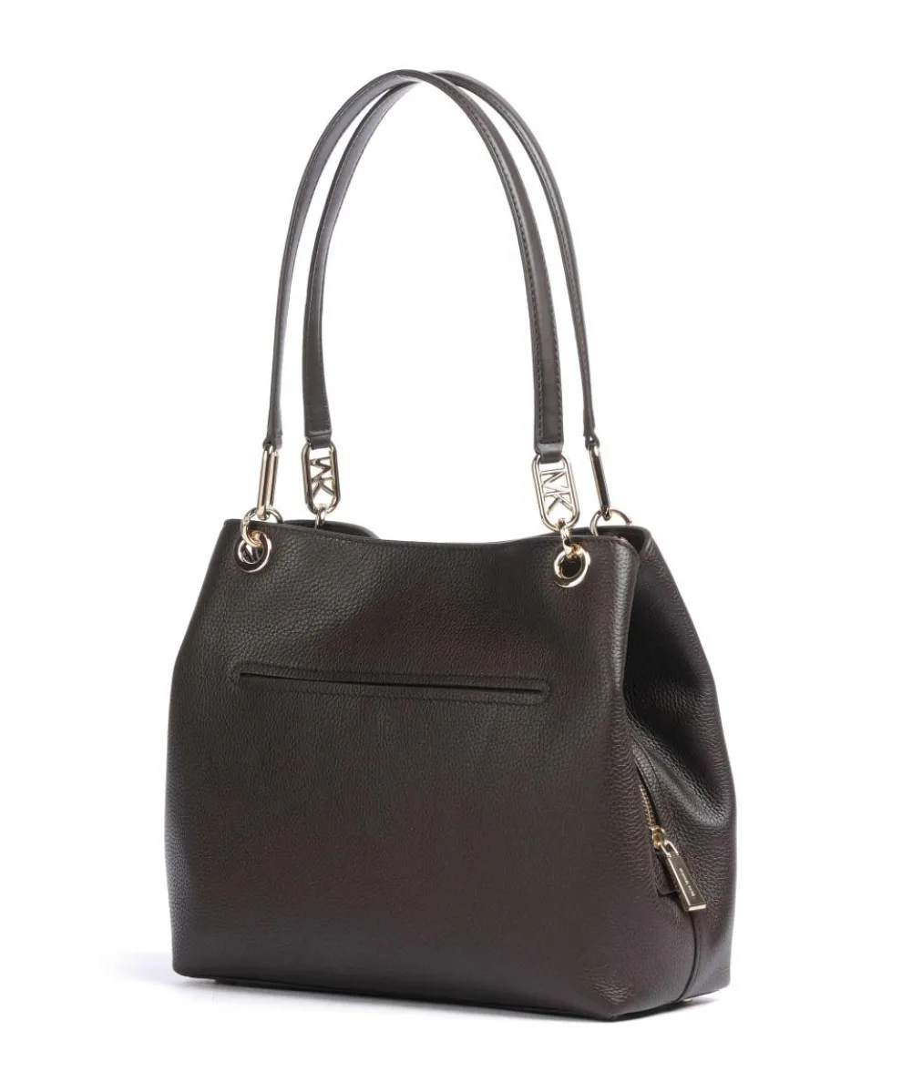 Kensington Large Beuteltasche genarbtes Rindsleder dunkelbraun