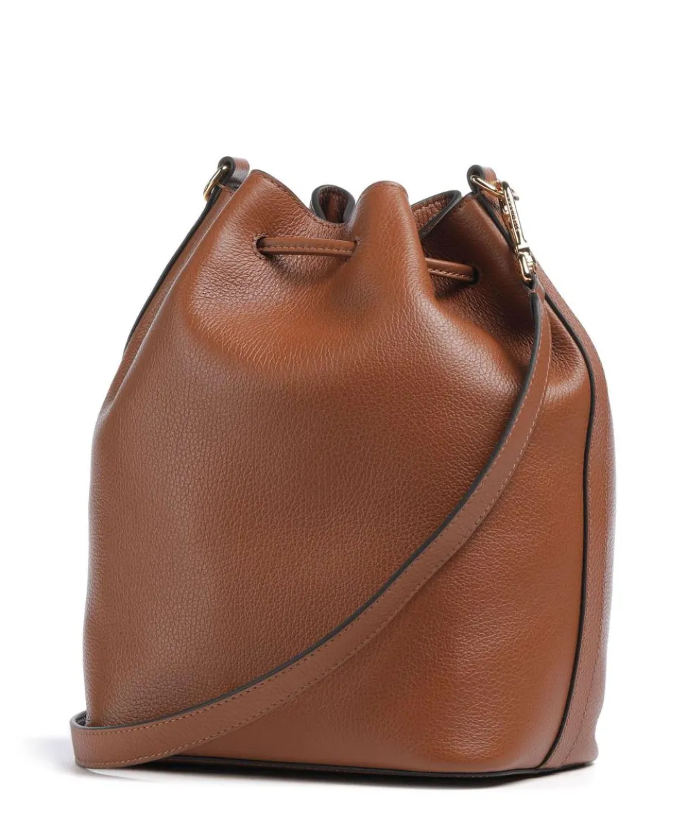 Beat Generation Bucket bag genarbtes Rindsleder braun
