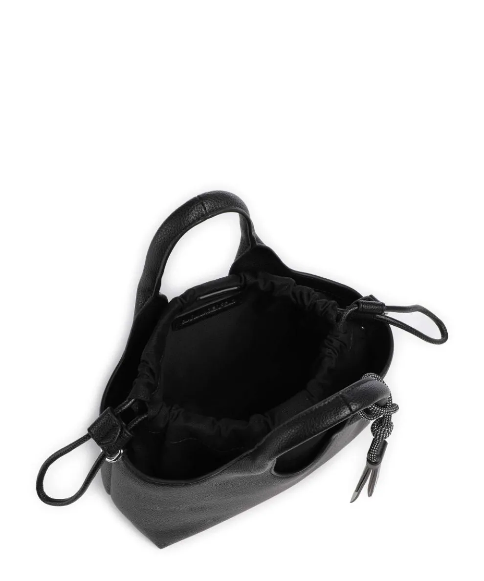 K/Ikon Small Handtasche Lederimitat schwarz