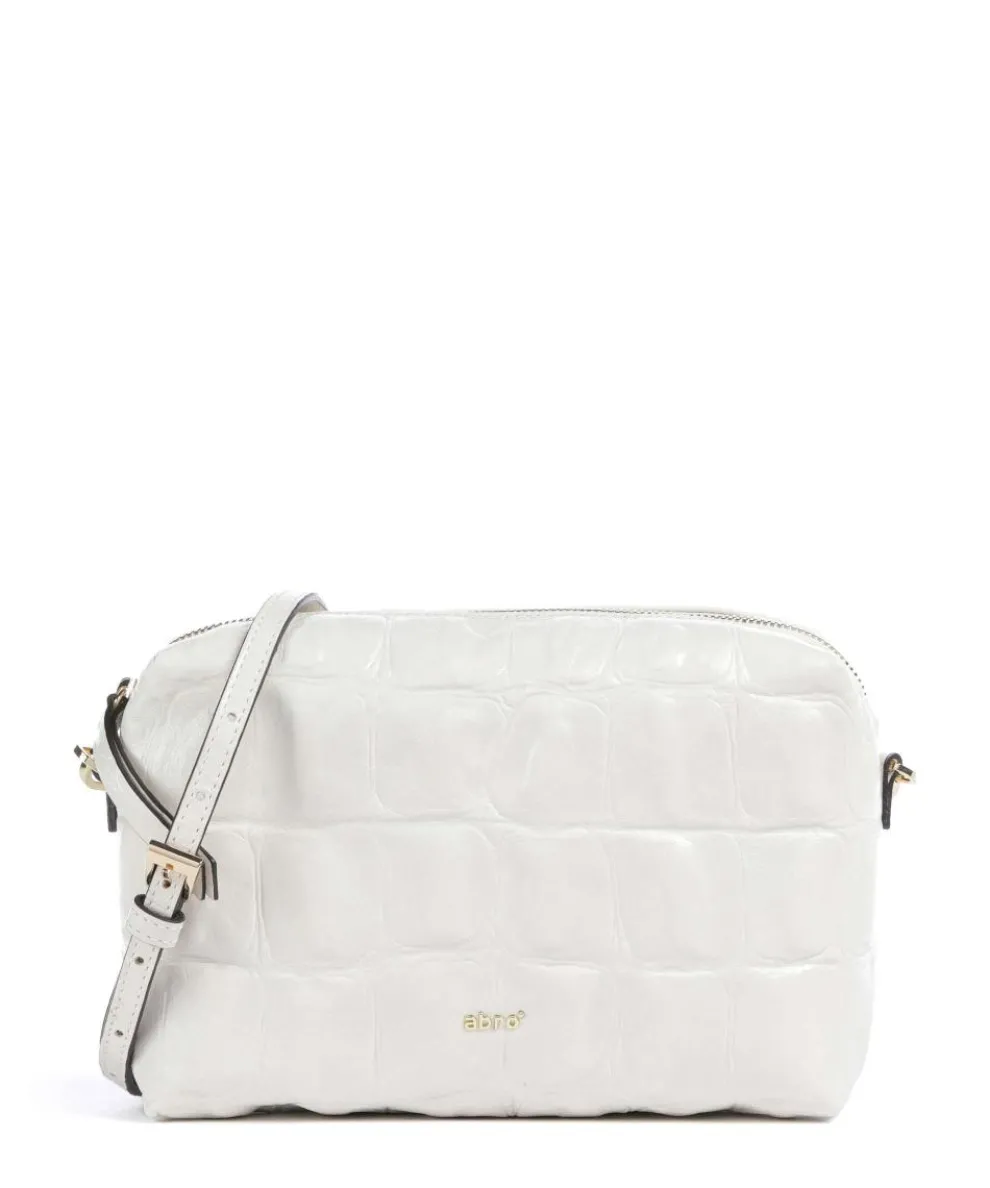 Maxi Cocco Kaia Umhängetasche geprägtes Rindsleder weiß