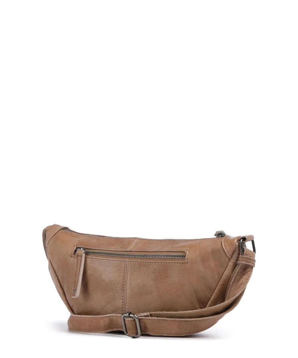 Bestseller Umhängetasche genarbtes Leder karamellbraun