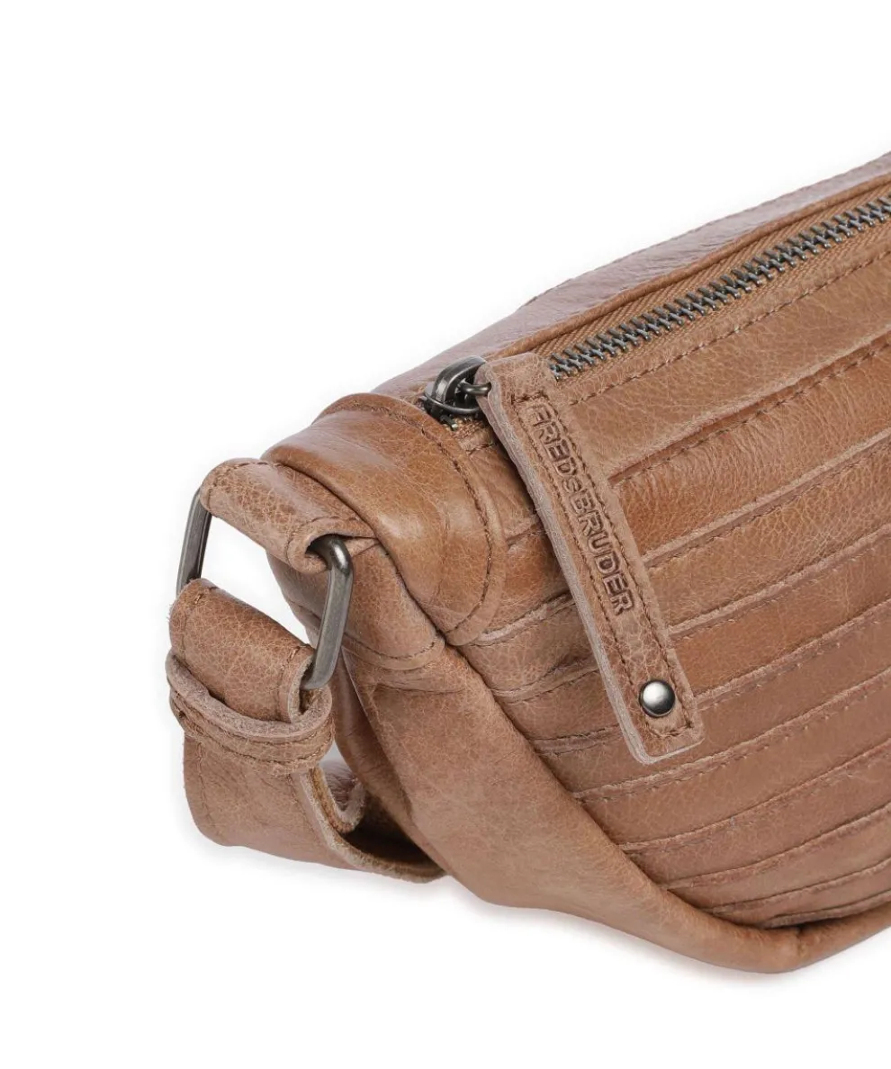 Bestseller Umhängetasche genarbtes Leder karamellbraun