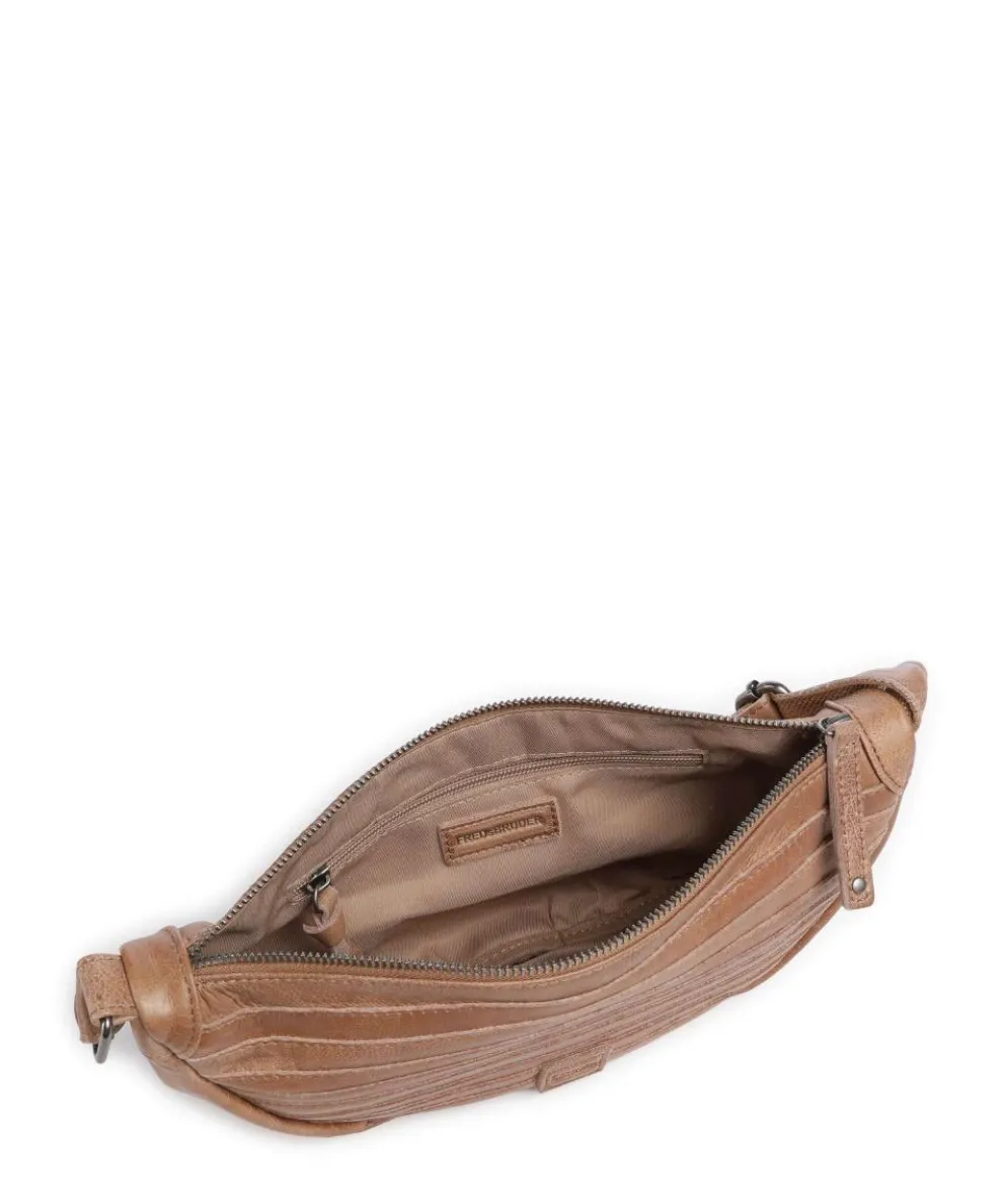 Bestseller Umhängetasche genarbtes Leder karamellbraun