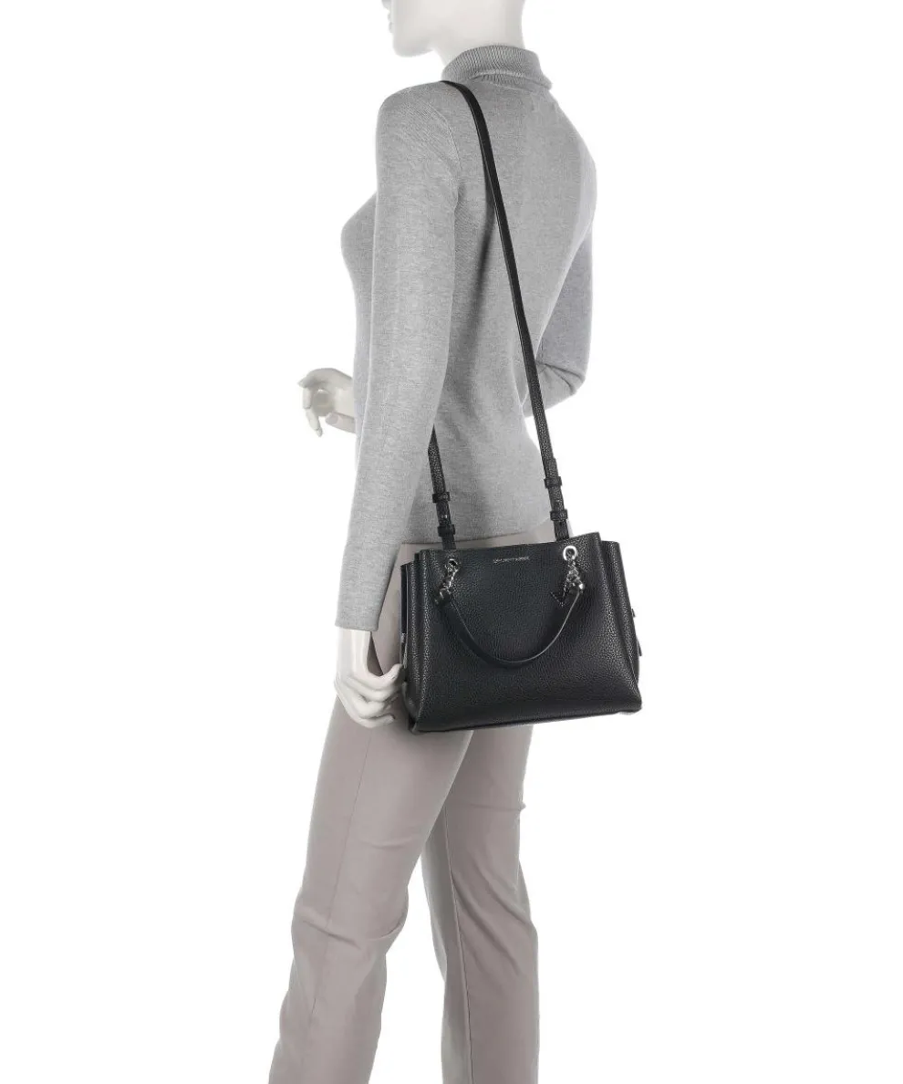 Annie Handtasche Lederimitat schwarz