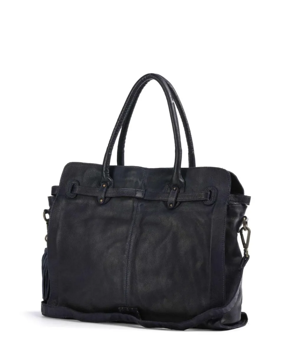 Seelengasse 1 Shopper genarbtes Rindsleder navy