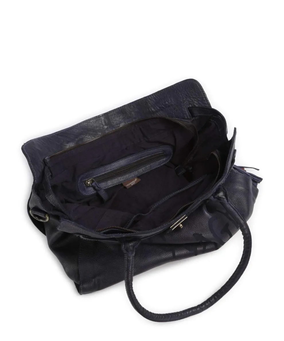 Seelengasse 1 Shopper genarbtes Rindsleder navy
