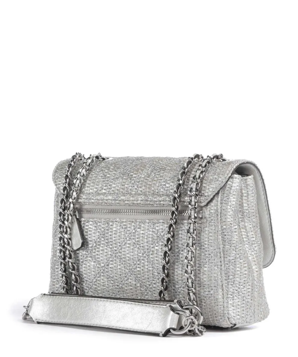 Giully Schultertasche Papier, Polyester silber