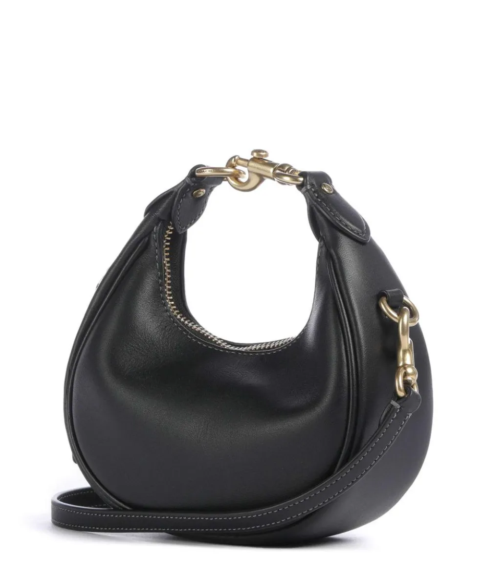 Jonie Umhängetasche fein genarbtes Leder schwarz