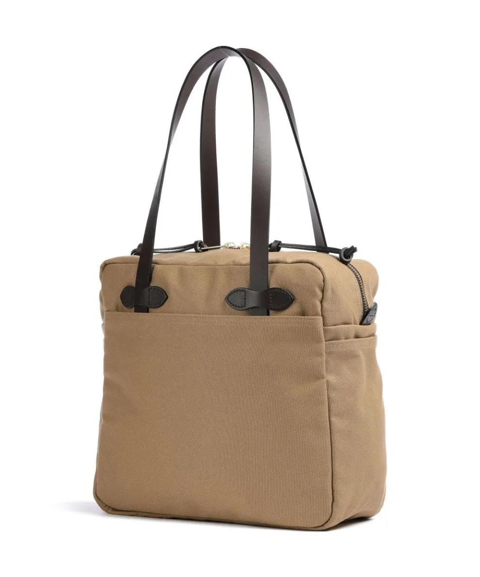 Rugged Twill Schultertasche Canvas tan