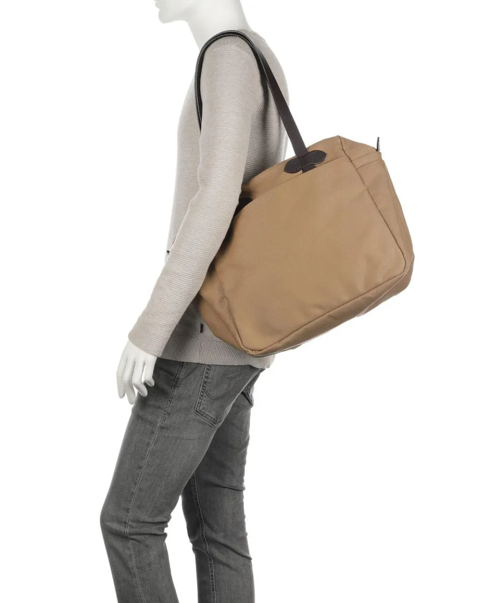 Rugged Twill Schultertasche Canvas tan