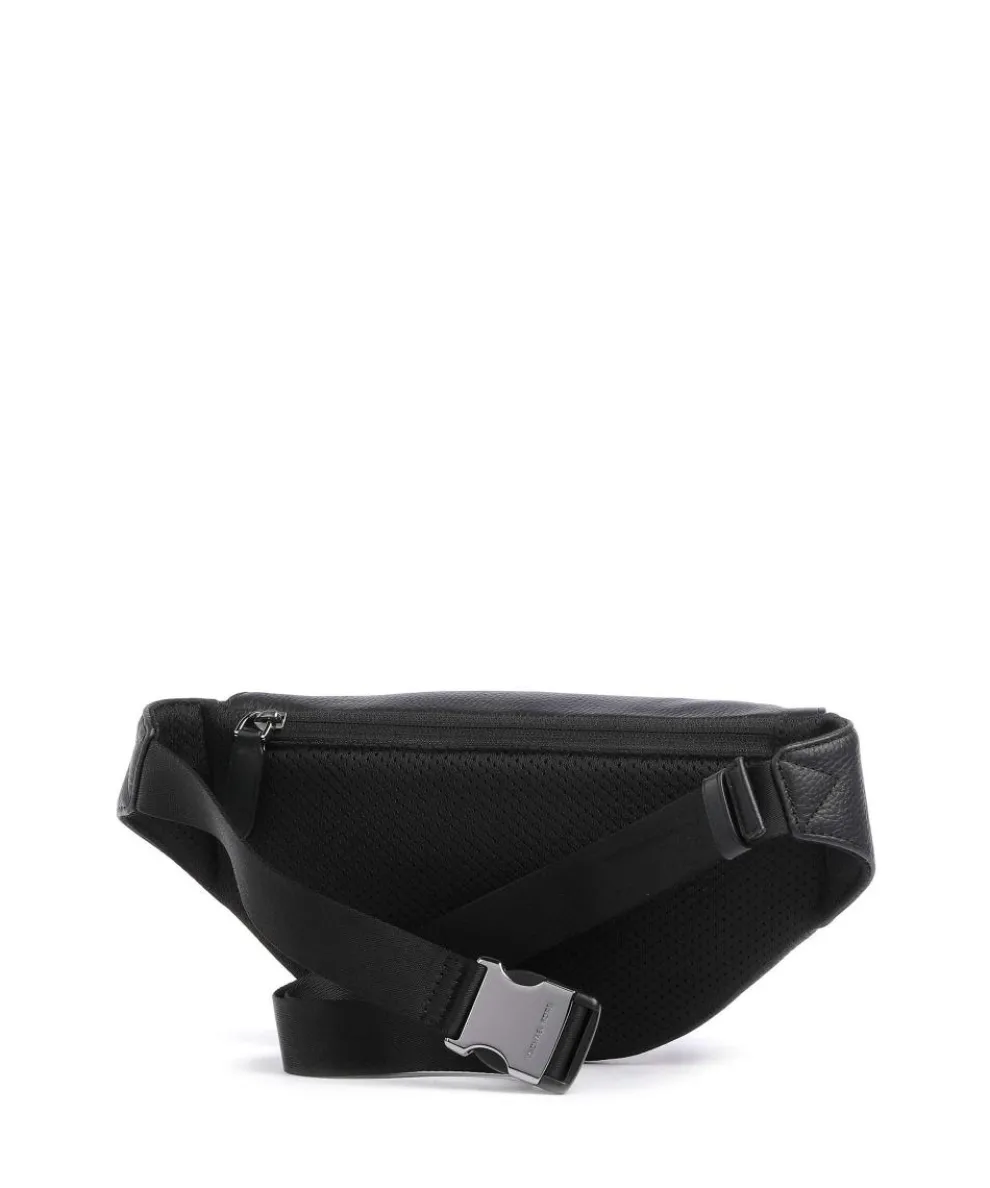 Greyson Gürteltasche genarbtes Rindsleder schwarz