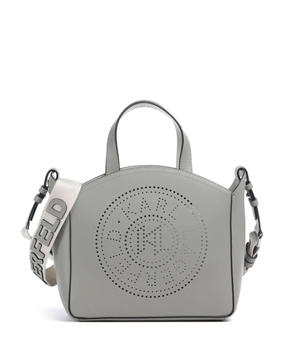 K/Circle Small Handtasche fein genarbtes Rindsleder grau