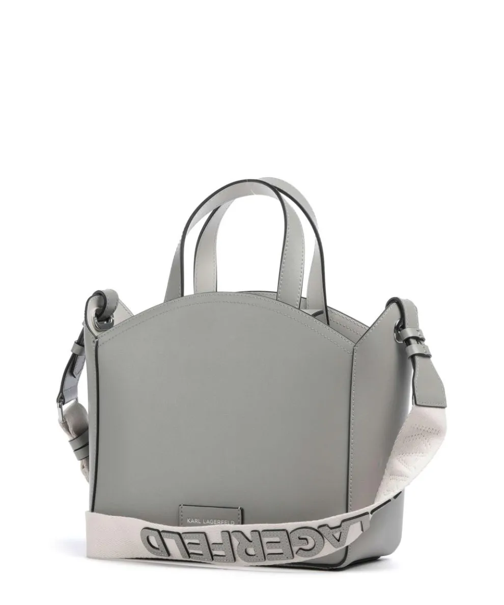 K/Circle Small Handtasche fein genarbtes Rindsleder grau