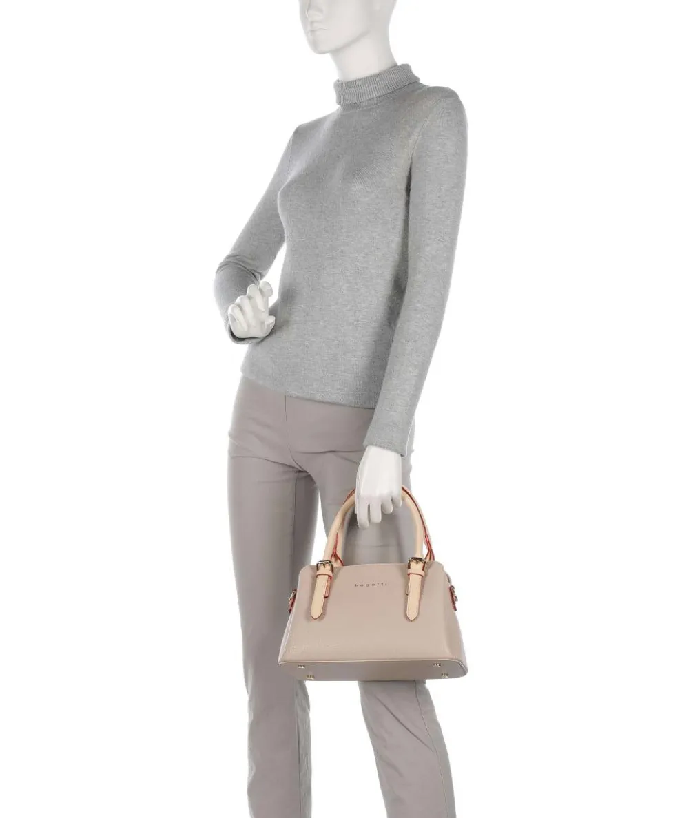 Ella Handtasche Lederimitat beige