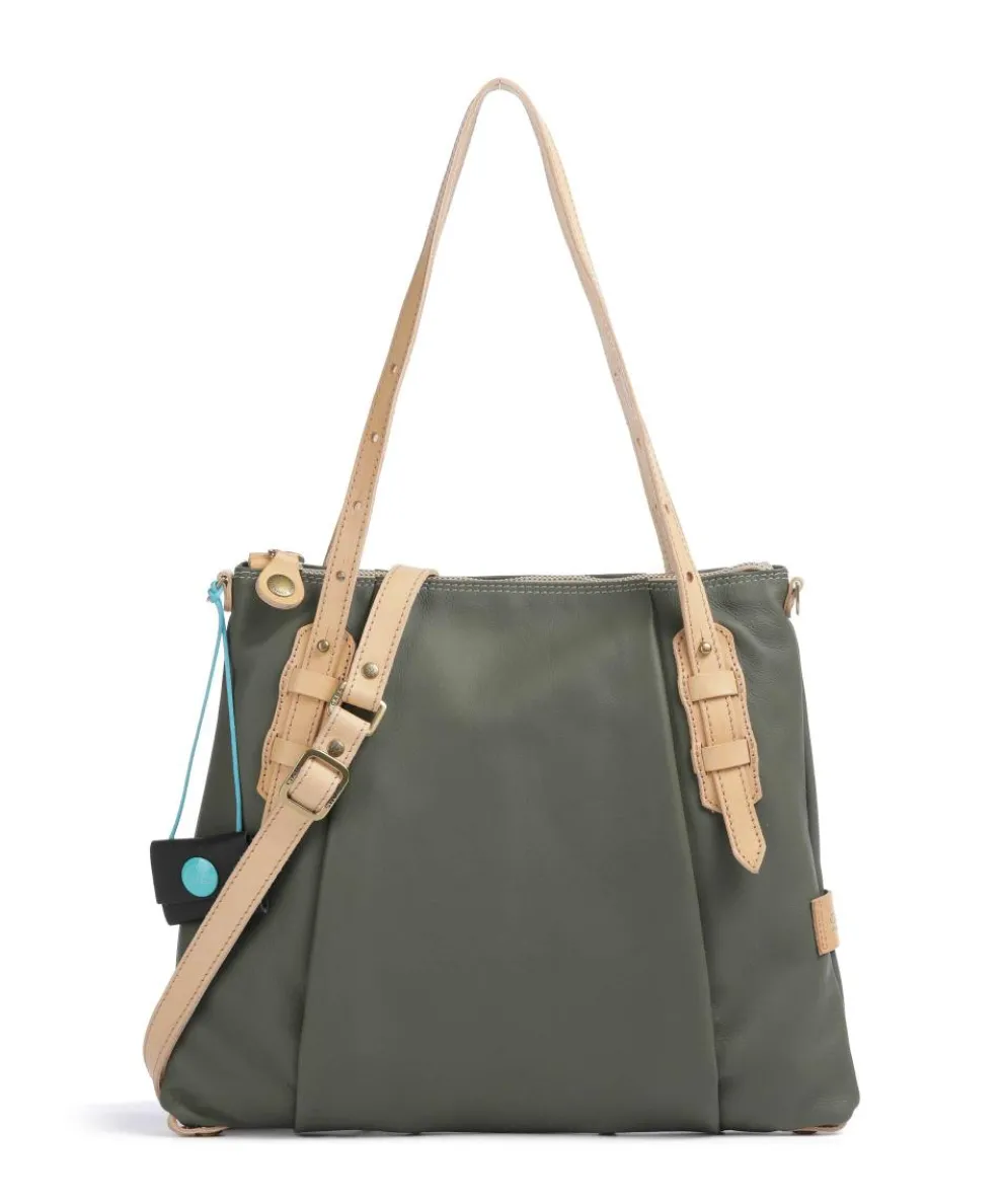 Naxos Yoana Shopper fein genarbtes Rindsleder khaki