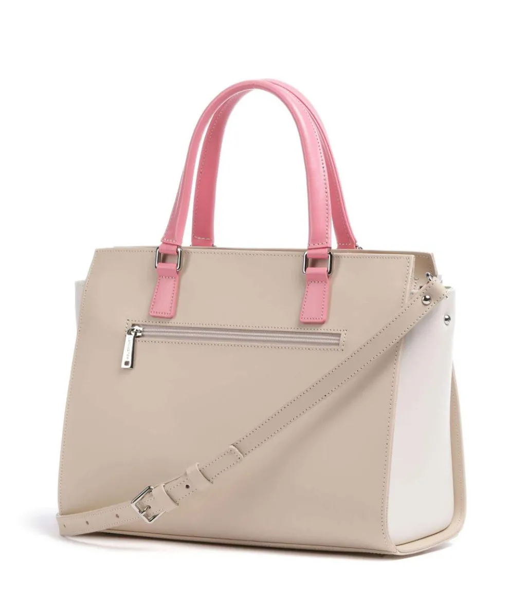 Smooth Handtasche Rindsleder beige