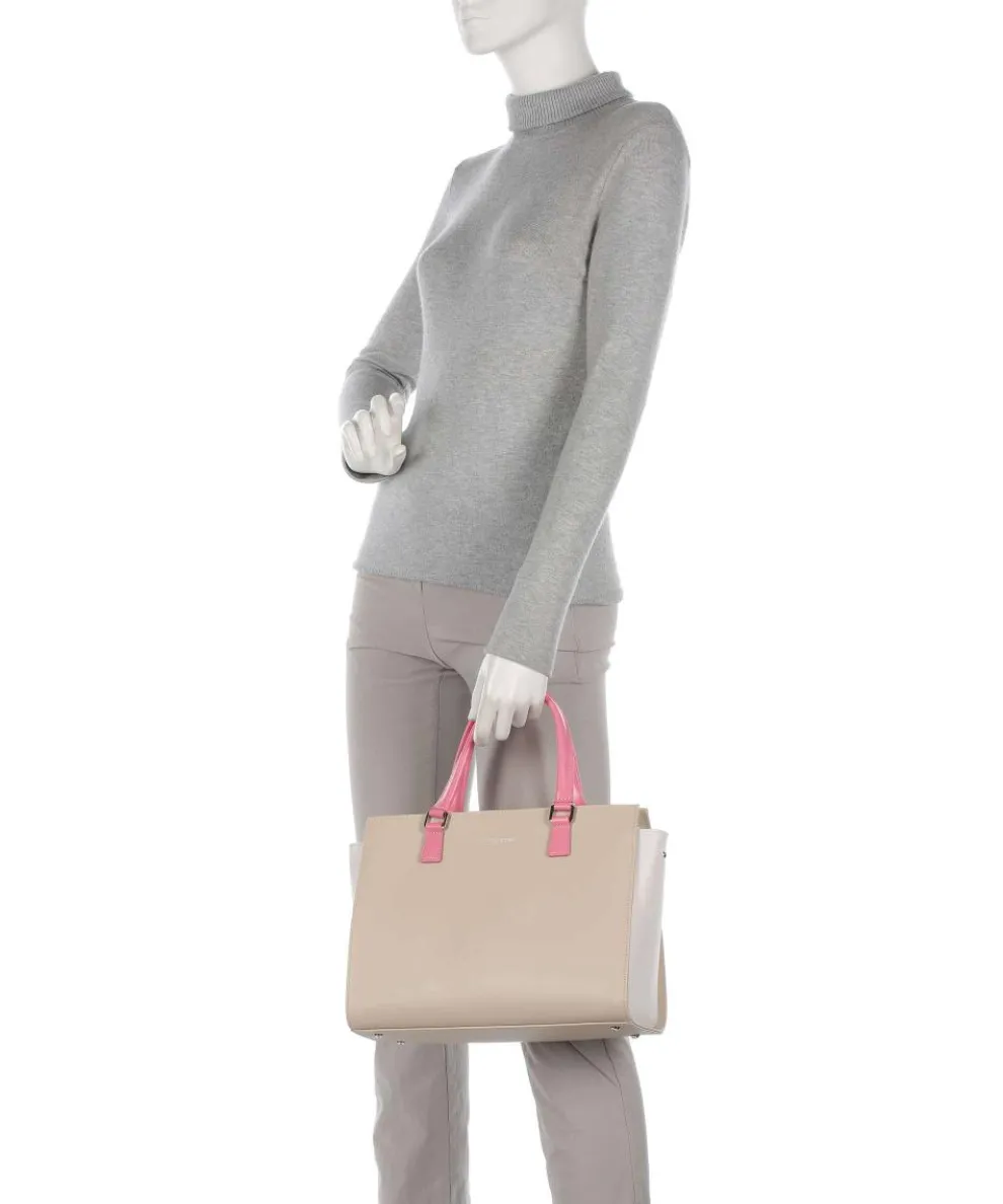 Smooth Handtasche Rindsleder beige