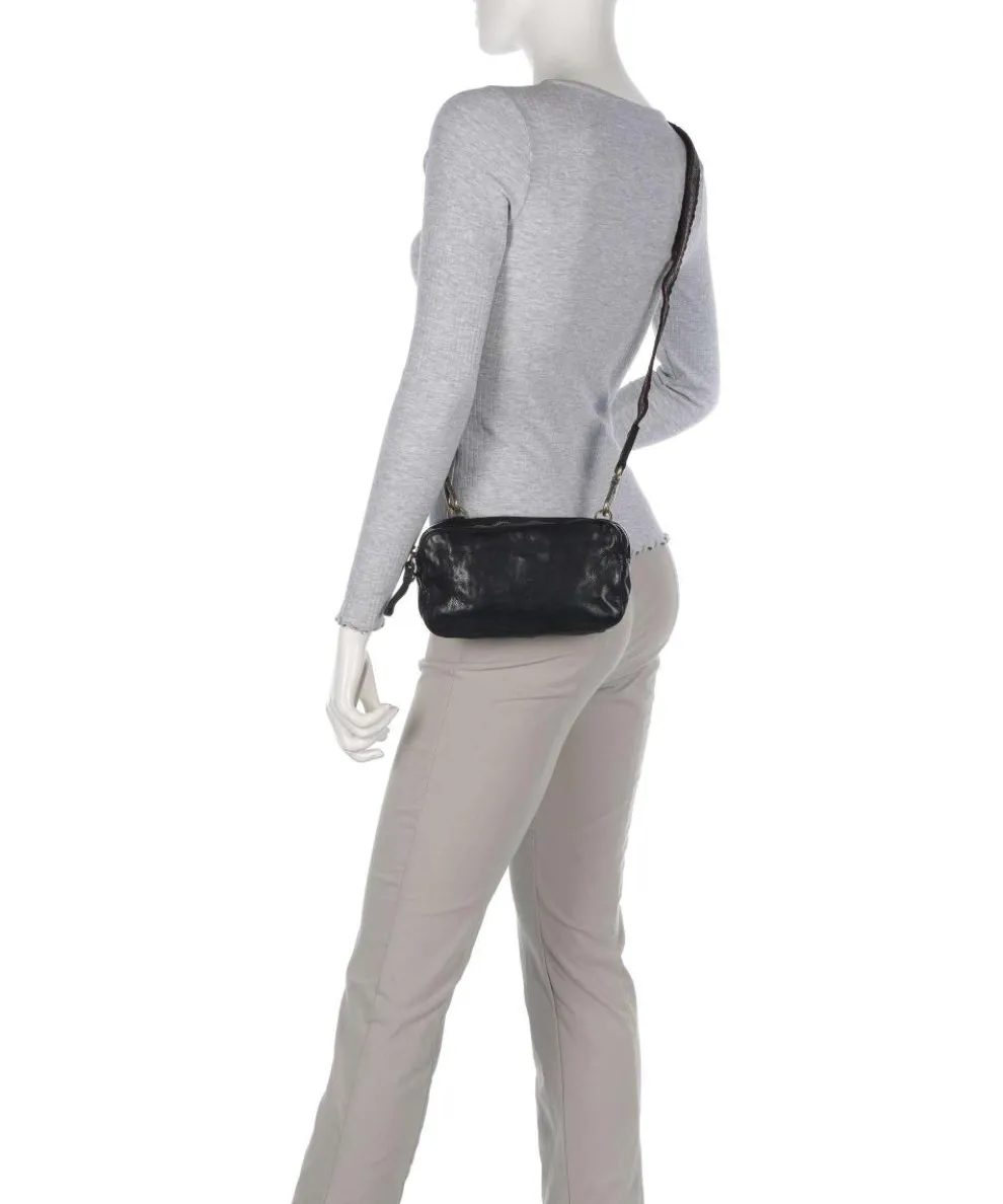 Umhängetasche Rindsleder schwarz