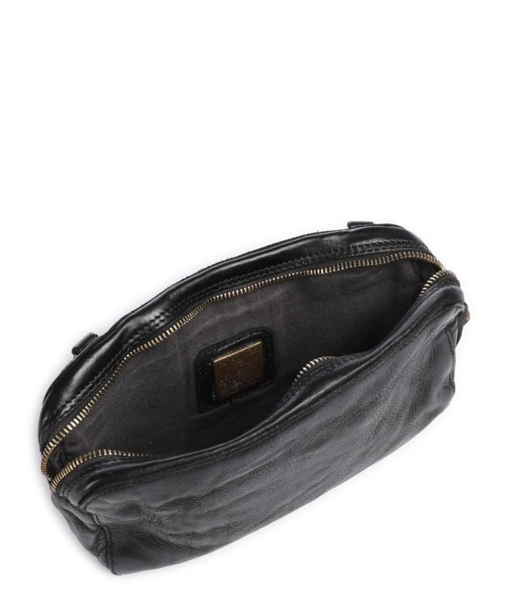 Umhängetasche Rindsleder schwarz