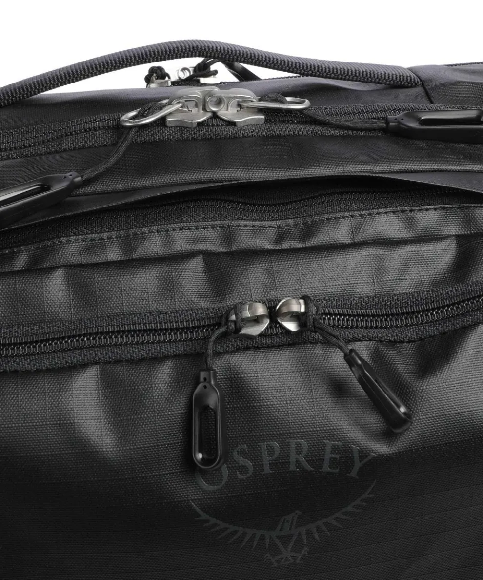 Transporter Umhängetasche recyceltes Nylon schwarz