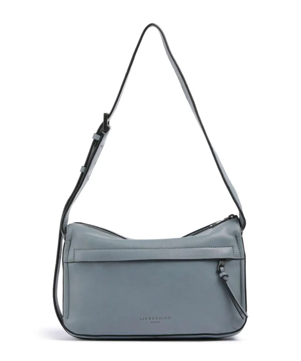 Sky Sheep Natural S Schultertasche Schafsleder blaugrau