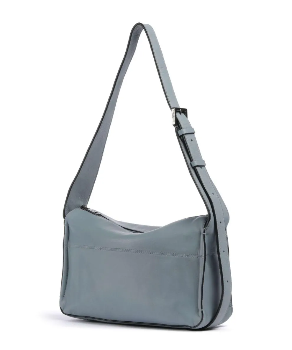 Sky Sheep Natural S Schultertasche Schafsleder blaugrau