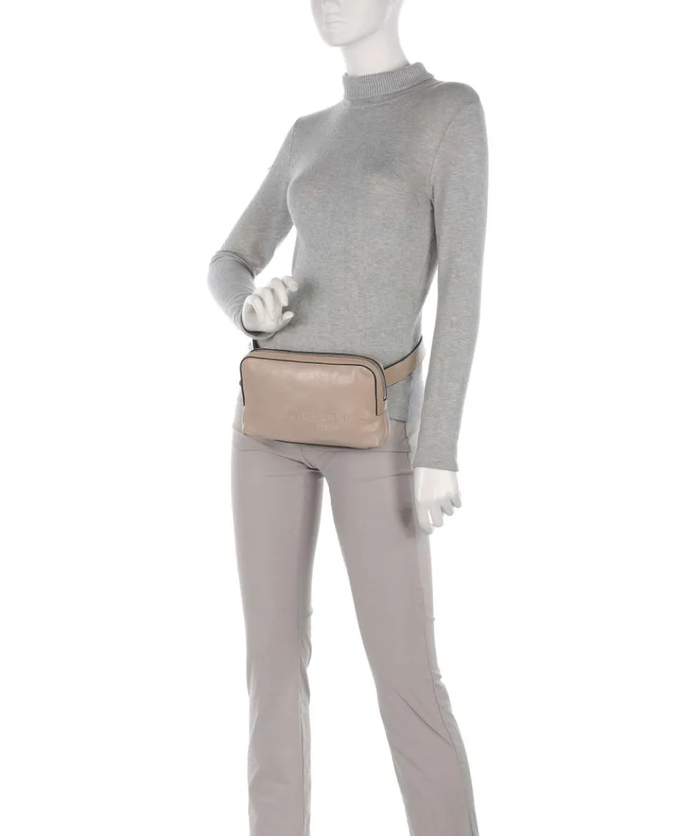 Elvira Lamb SF Verna Gürteltasche fein genarbtes Leder taupe