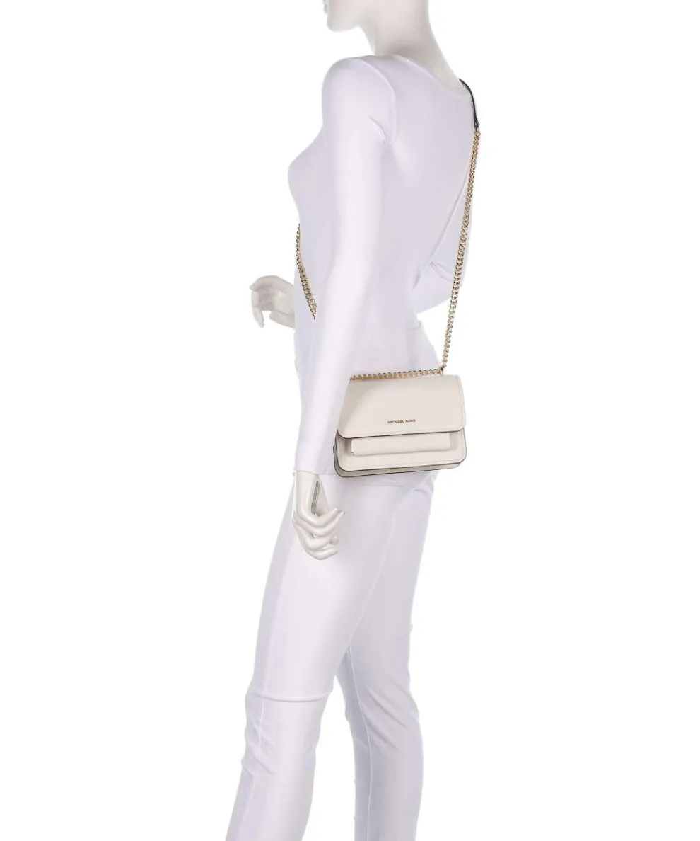 Claire Small Schultertasche genarbtes Rindsleder creme