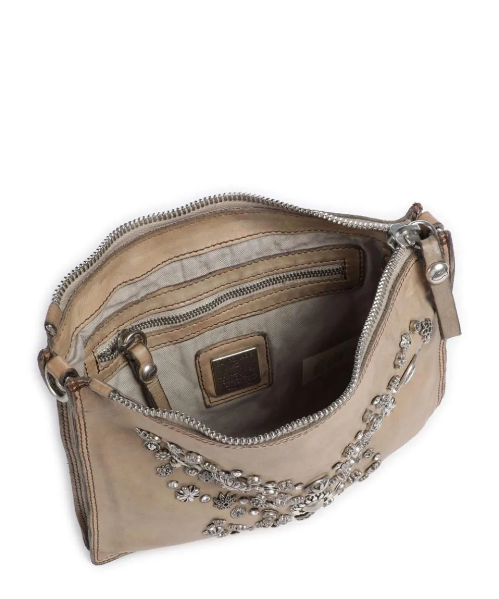 Umhängetasche Rindsleder beige