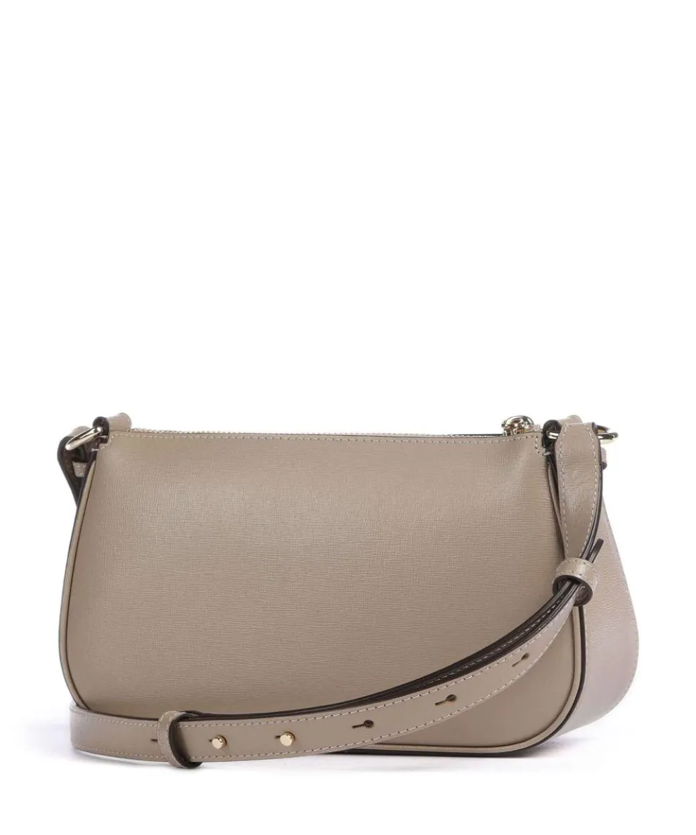 Bleecker Umhängetasche Saffiano-Rindsleder taupe