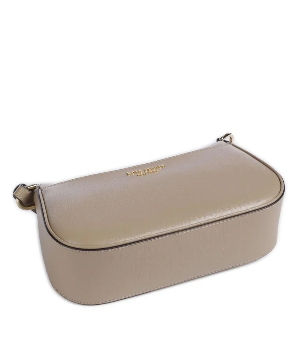 Bleecker Umhängetasche Saffiano-Rindsleder taupe