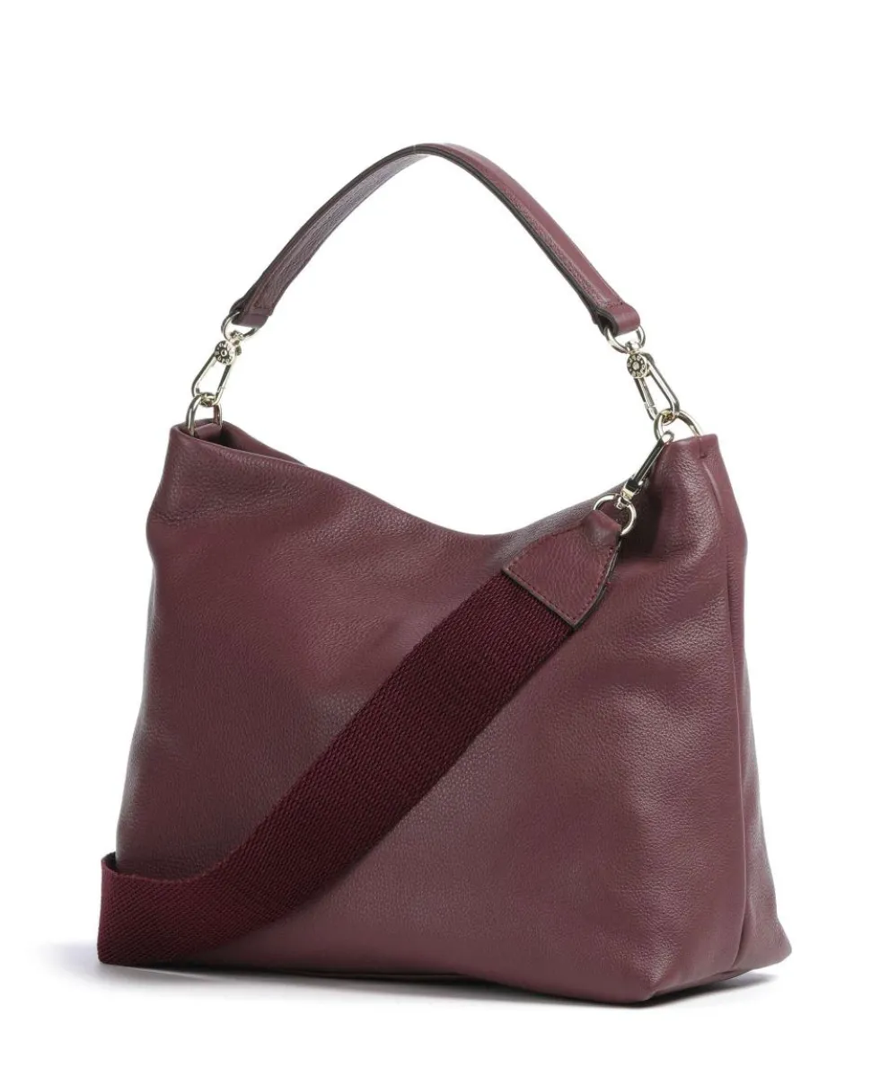 Dalia Kaia Beuteltasche genarbtes Leder wein