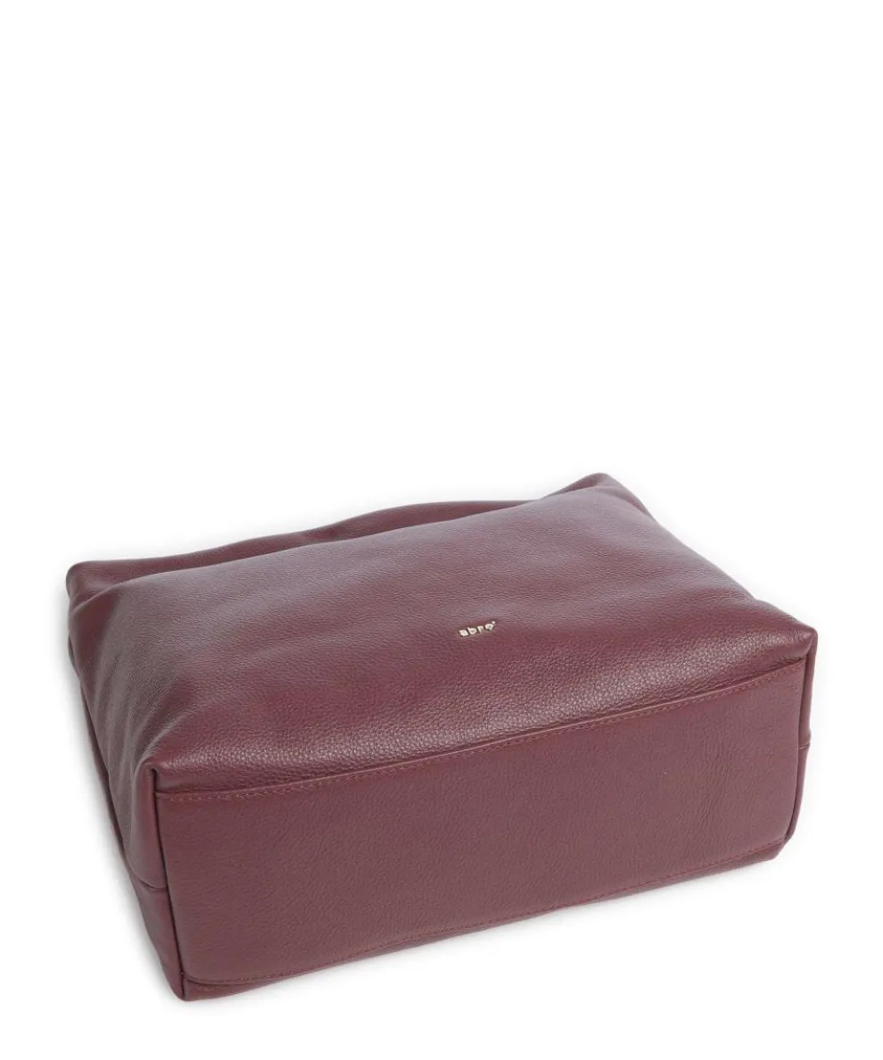 Dalia Kaia Beuteltasche genarbtes Leder wein